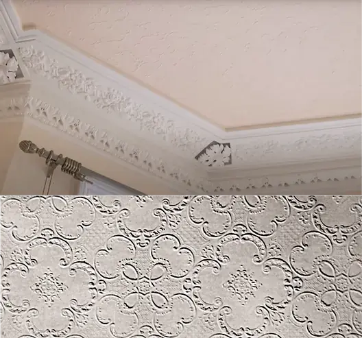 Lincrusta Ceiling Design Circa 1900 Identified As Lignomur
